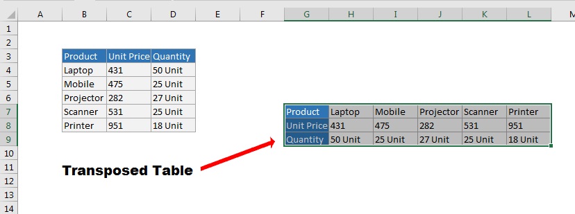 Ms Excel Transpose Functions Get2excel 6565
